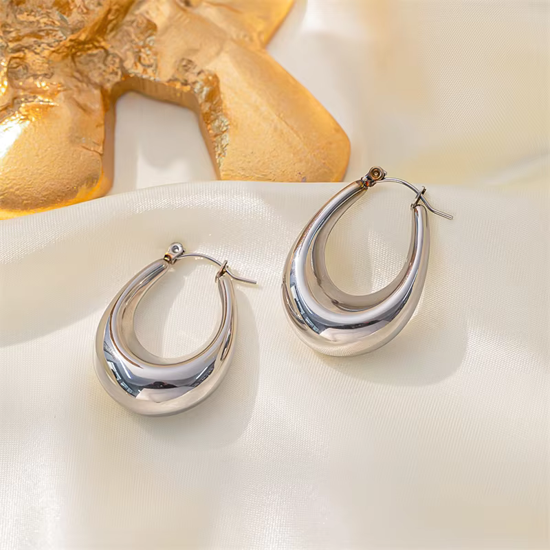 Chunky Hoop Earrings