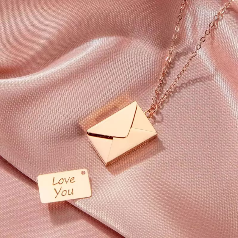 Love You Secret Message Pendant Necklace