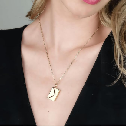 Love You Secret Message Pendant Necklace