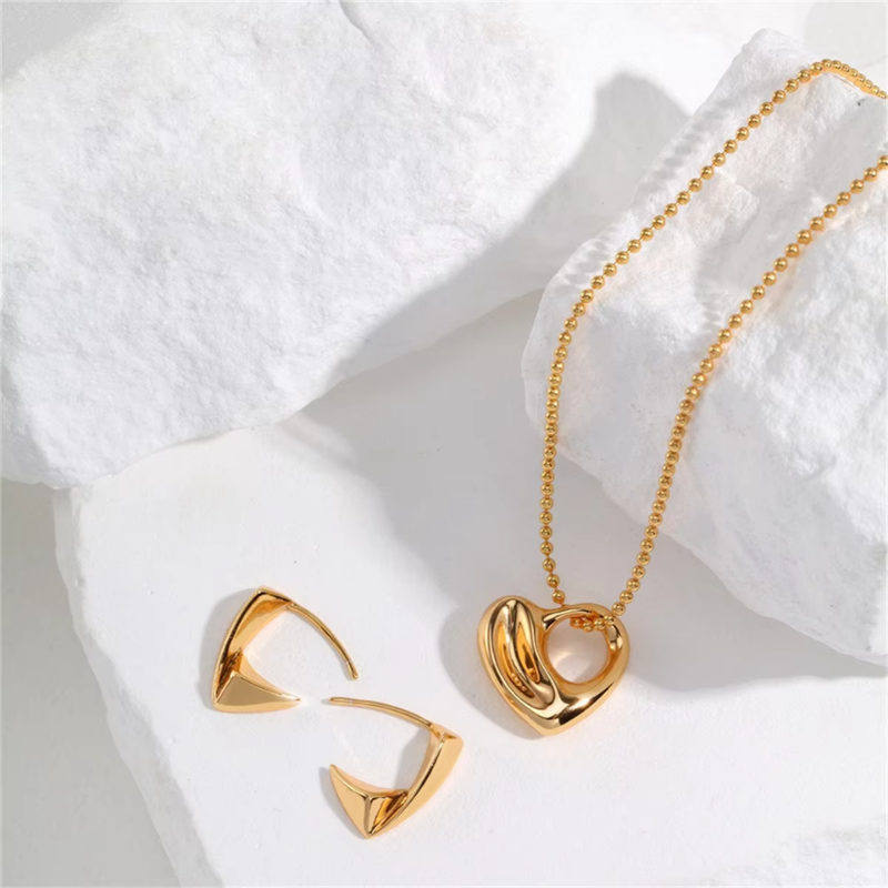 Modern Heart Necklace