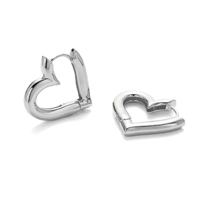 Heart Hoop Earrings