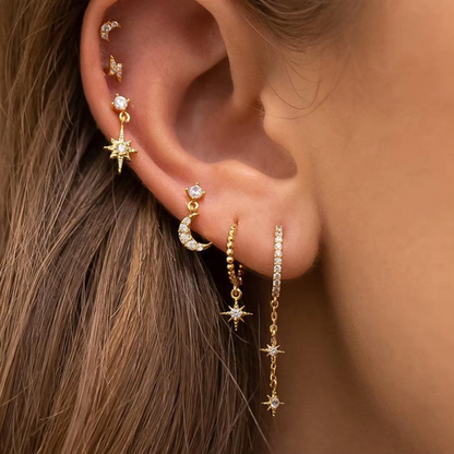 MOONLIT™ Star & Moon Earring Set