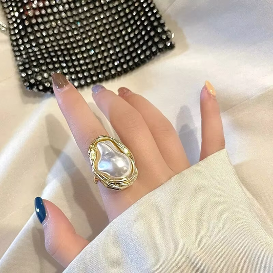 Opulence Baroque Pearl Ring