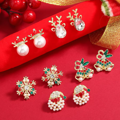 Charming Christmas Stud Earrings