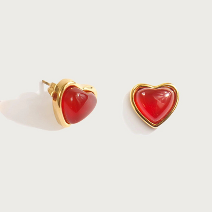 Carnelian Stone Heart Collection