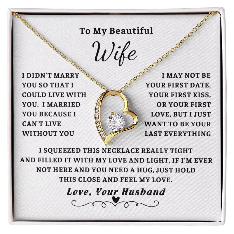 "To my Wife" Love Necklace