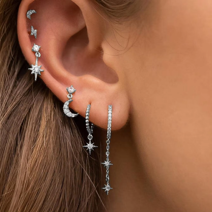 MOONLIT™ Star & Moon Earring Set