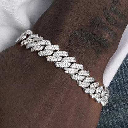 BRILLA™ Iced Out Cuban Link Bracelet