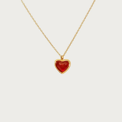 Carnelian Stone Heart Collection