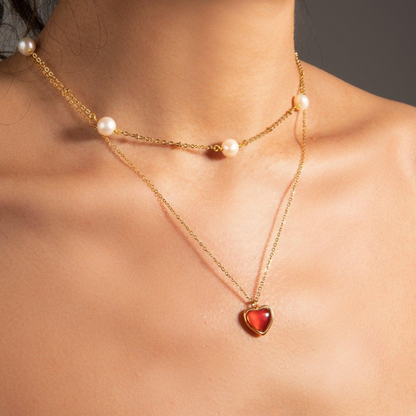 Carnelian Stone Heart Collection