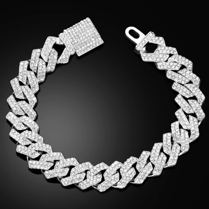 BRILLA™ Iced Out Cuban Link Bracelet