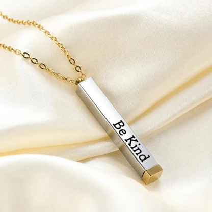 Be Kind...Of A Bi♥ch - Hidden Message Necklace