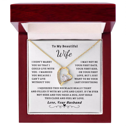 "To my Wife" Love Necklace