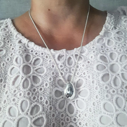 Eternity Pebble Pendant Necklace