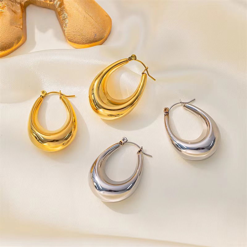 Chunky Hoop Earrings