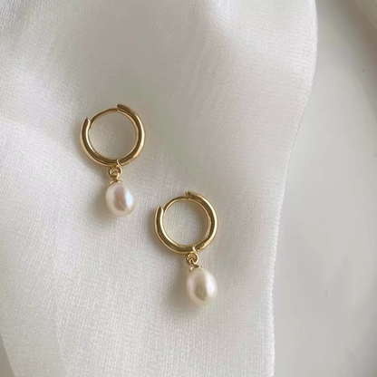 Baroque Pearl Dangle Earrings