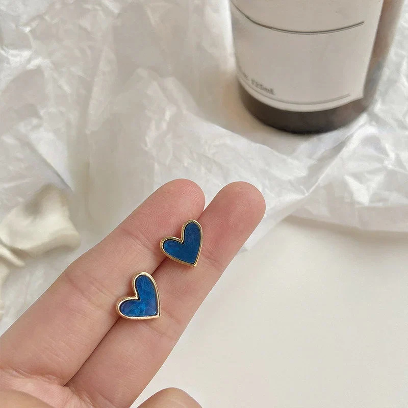 Heart Shaped Stud Earrings