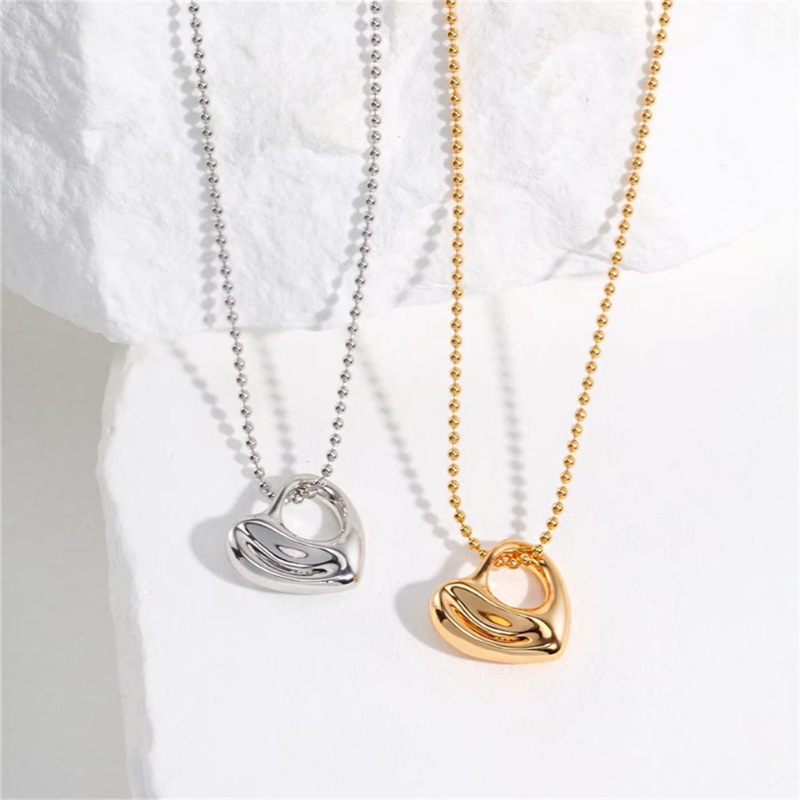 Modern Heart Necklace