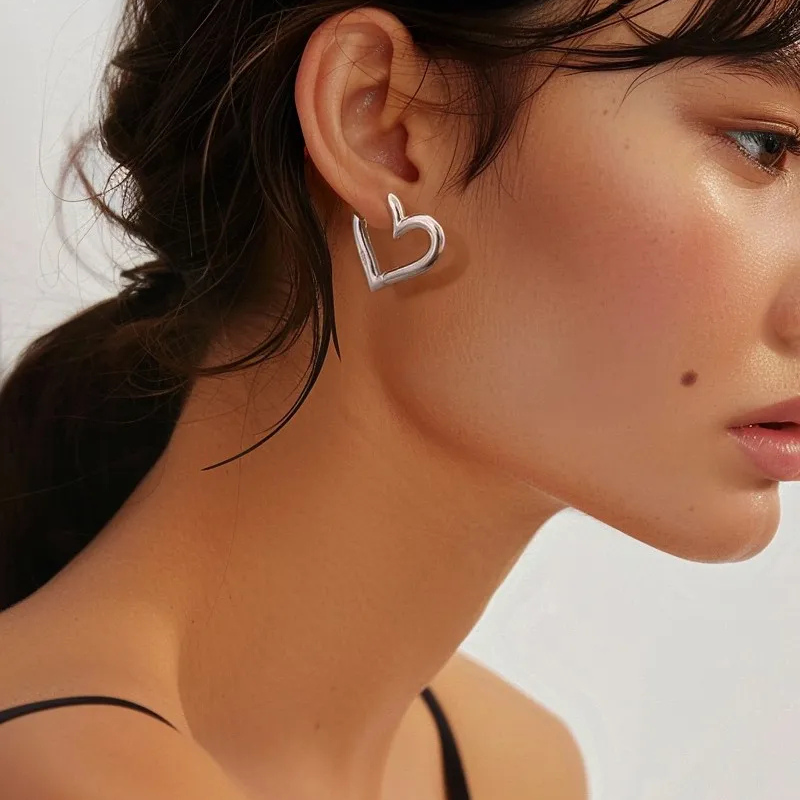 Heart Hoop Earrings