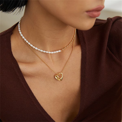 Modern Heart Necklace