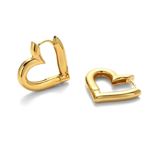 Heart Hoop Earrings