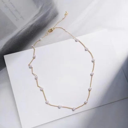 Minimalist Pearl Necklace